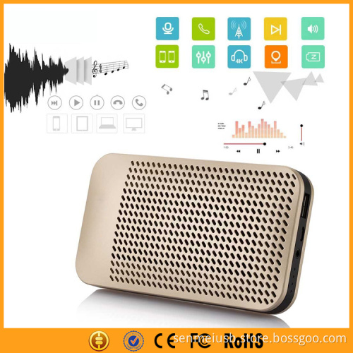 Slim Portable 5000mAh Power Bank Speaker Bluetooth Passive